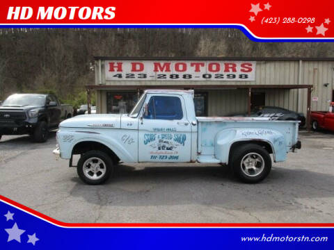 1962 Ford F-100 for sale at HD MOTORS in Kingsport TN