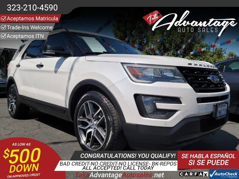 2016 Ford Explorer for sale at ADVANTAGE AUTO SALES INC in Bell CA
