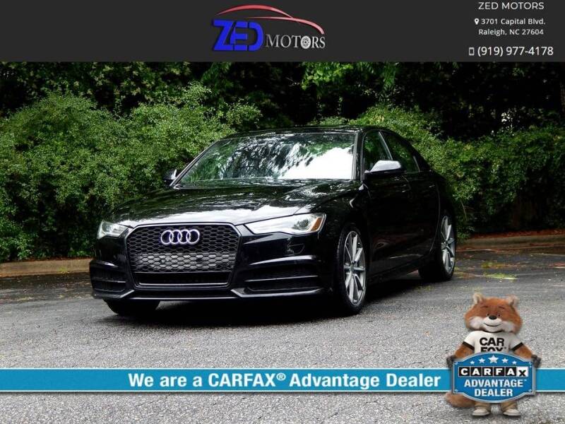 2017 Audi A6 for sale at Zed Motors in Raleigh NC