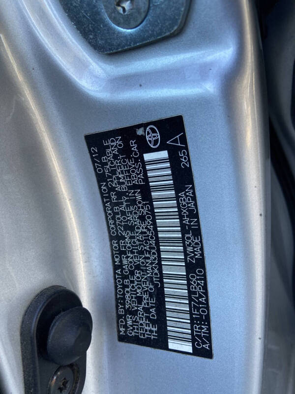 2012 Toyota Prius Two