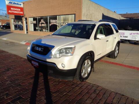 2008 GMC Acadia for sale at Rediger Automotive in Milford NE