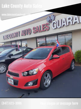 2015 Chevrolet Sonic for sale at Lake County Auto Sales in Waukegan IL