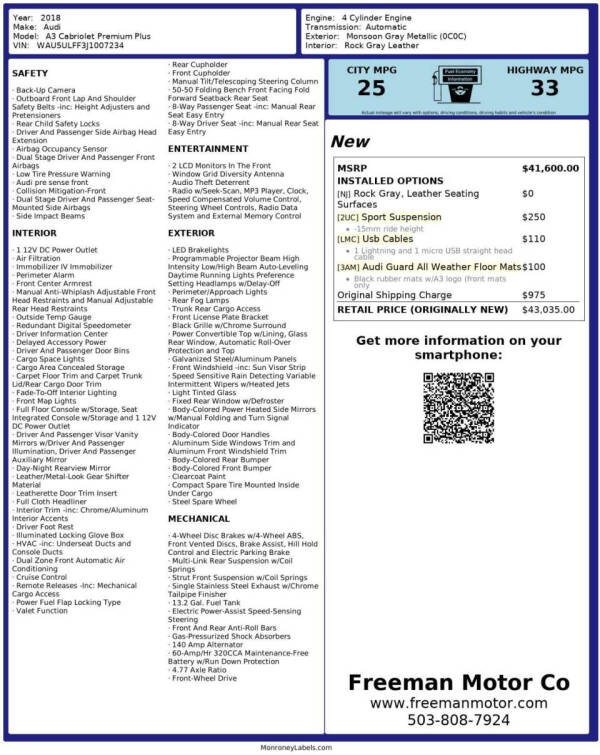 2018 Audi A3