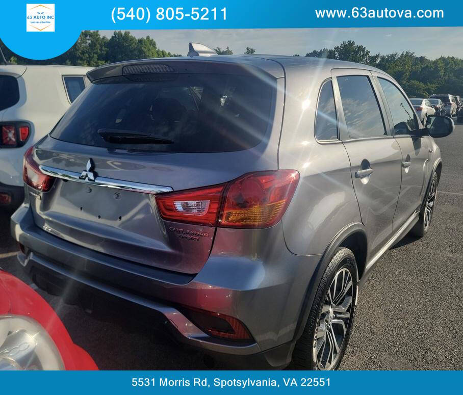 2019 Mitsubishi Outlander Sport for sale at 63 Auto Inc in Spotsylvania, VA