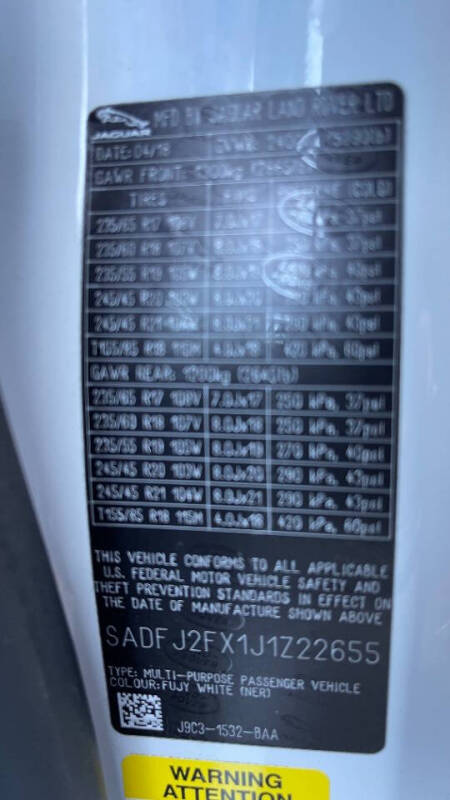 2018 Jaguar E-PACE P250 S