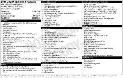 2024 Mazda CX-50 2.5 S Preferred