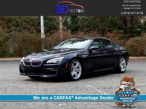 2017 BMW 6 Series for sale at Zed Motors in Raleigh NC