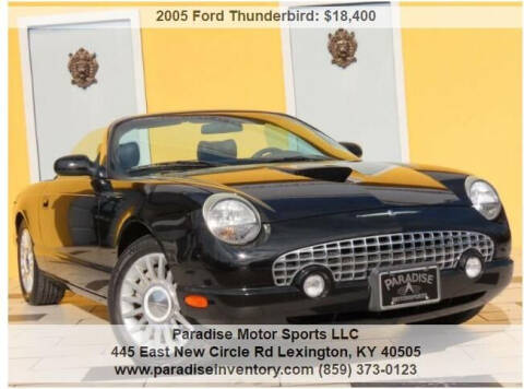 2005 Ford Thunderbird for sale at Paradise Motor Sports LLC in Lexington KY