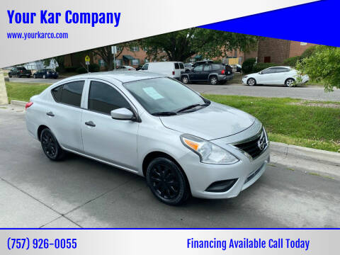 2016 Nissan Versa for sale at Your Kar Company in Norfolk VA