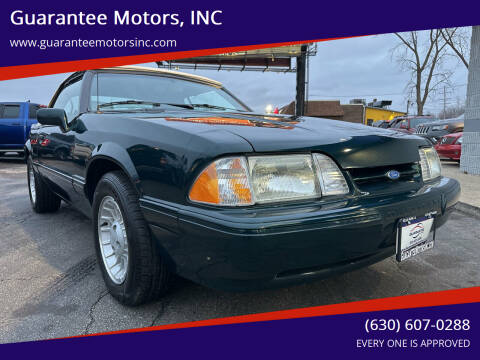 1990 Ford Mustang for sale at Guarantee Motors,  INC - Guarantee Motors, INC in Villa Park IL