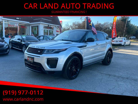 2016 Land Rover Range Rover Evoque for sale at CAR LAND  AUTO TRADING - CAR LAND AUTO TRADING in Raleigh NC