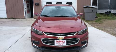 2017 Chevrolet Malibu for sale at DeMers Auto Sales in Winner SD