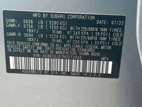 2022 Subaru Outback Onyx Edition XT