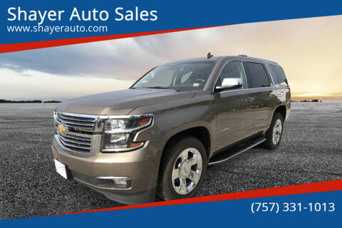2016 Chevrolet Tahoe for sale at Shayer Auto Sales in Cape Charles VA