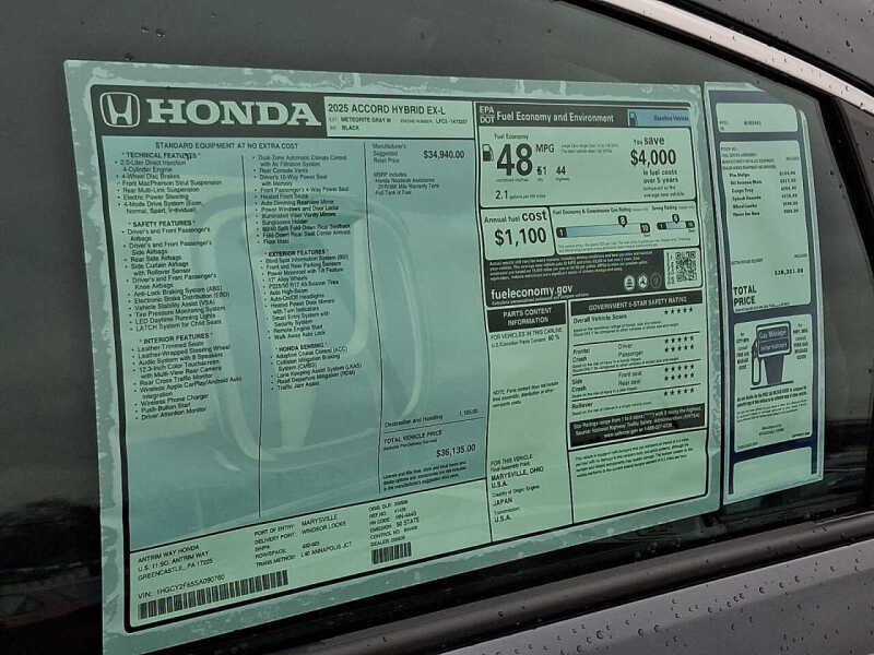 2025 Honda Accord Hybrid EX-L