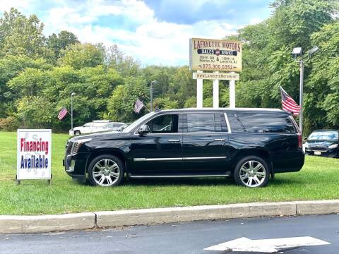 2016 Cadillac Escalade ESV for sale at Lafayette Motors 2 in Andover NJ