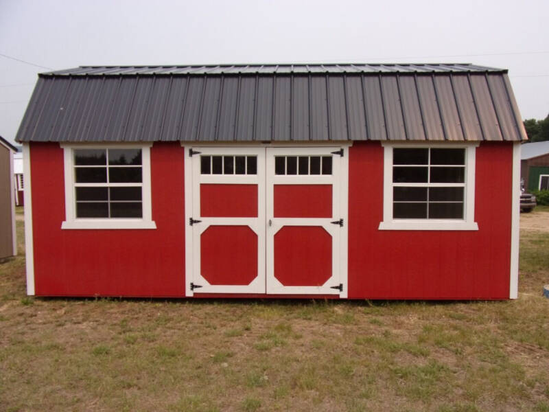  10 x 20 side lofted barn for sale at Extra Sharp Autos in Montello WI