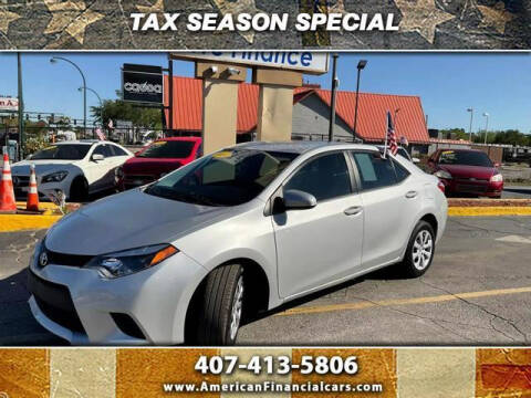 2014 Toyota Corolla for sale at American Financial Cars in Orlando FL