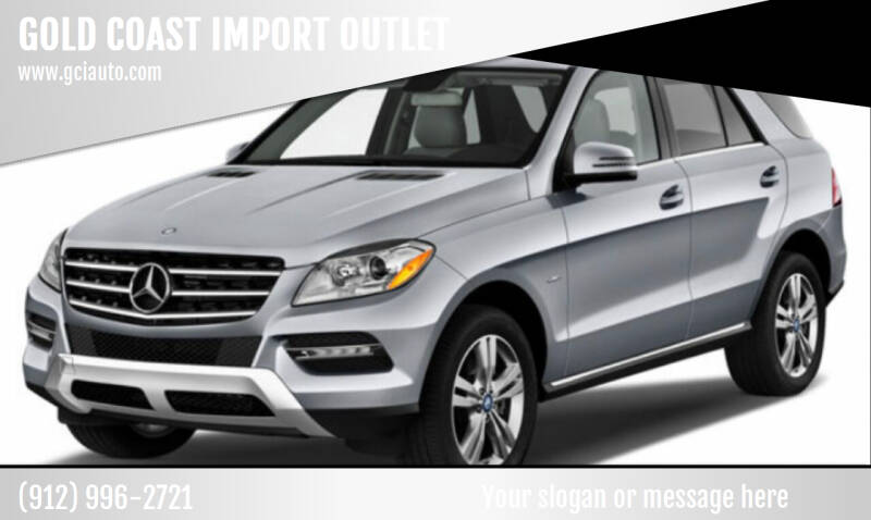2012 Mercedes-Benz M-Class for sale at GOLD COAST IMPORT OUTLET in Saint Simons Island GA