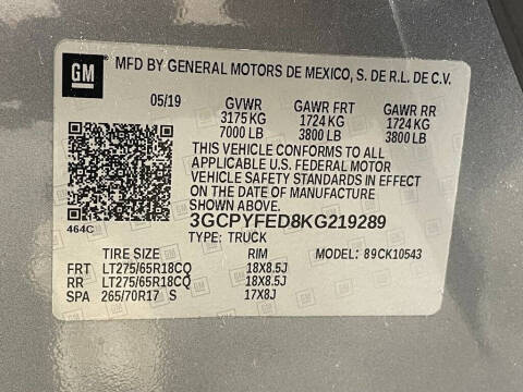 2019 Chevrolet Silverado 1500