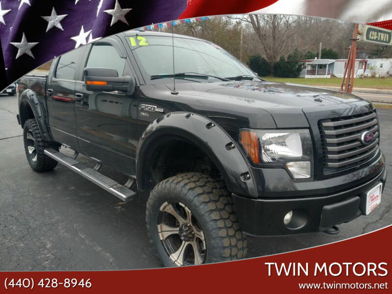 2012 Ford F-150 for sale at TWIN MOTORS in Madison OH