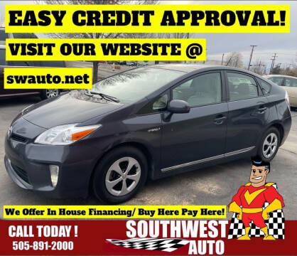 2013 Toyota Prius for sale at SOUTHWEST AUTO in Albuquerque NM