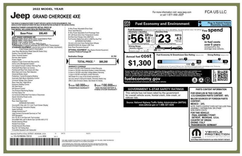 2022 Jeep Grand Cherokee 4xe