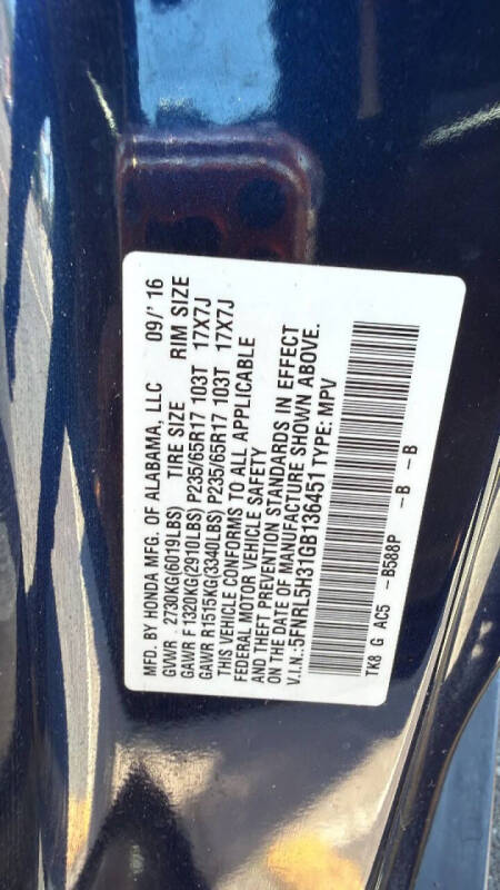 2016 Honda Odyssey SE