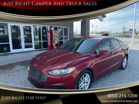 2015 Ford Fusion for sale at Just Right Camper And Truck Sales in Panama City FL