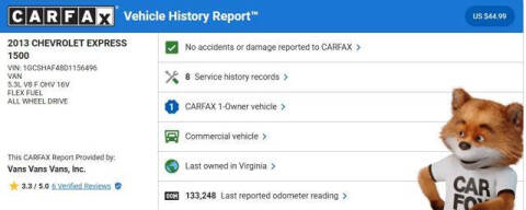 2013 Chevrolet Express 1500