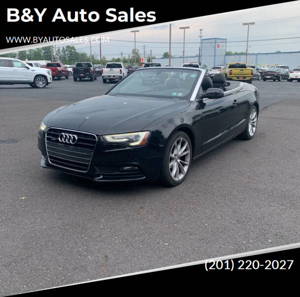 2013 Audi A5 for sale at B&Y Auto Sales in Hasbrouck Heights NJ