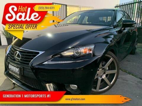 2014 Lexus IS 250 for sale at GENERATION 1 MOTORSPORTS #1 in Los Angeles CA