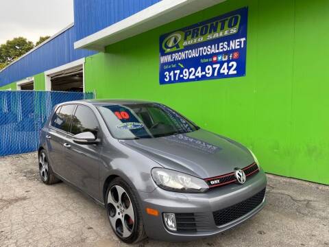 2010 Volkswagen GTI for sale at PRONTO AUTO SALES INC in Indianapolis IN