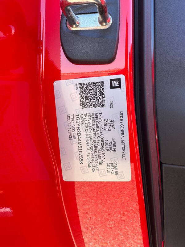 2021 Chevrolet Corvette Stingray