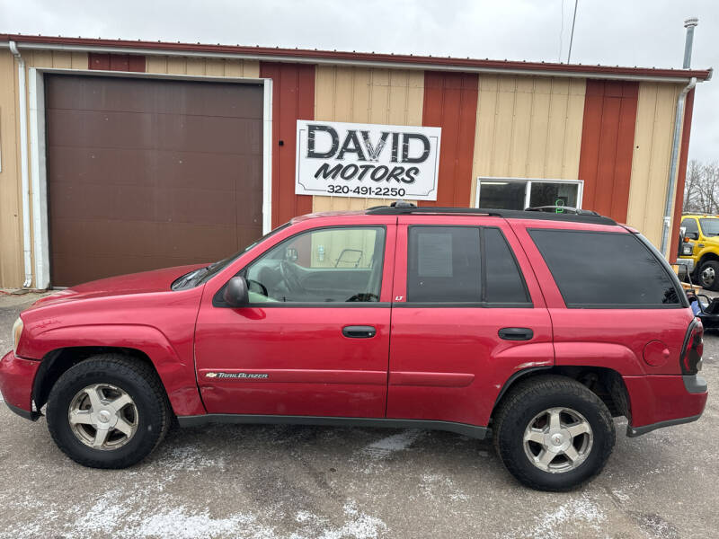 2003 Chevrolet TrailBlazer for sale at DAVID MOTORS LLC in Grey Eagle MN