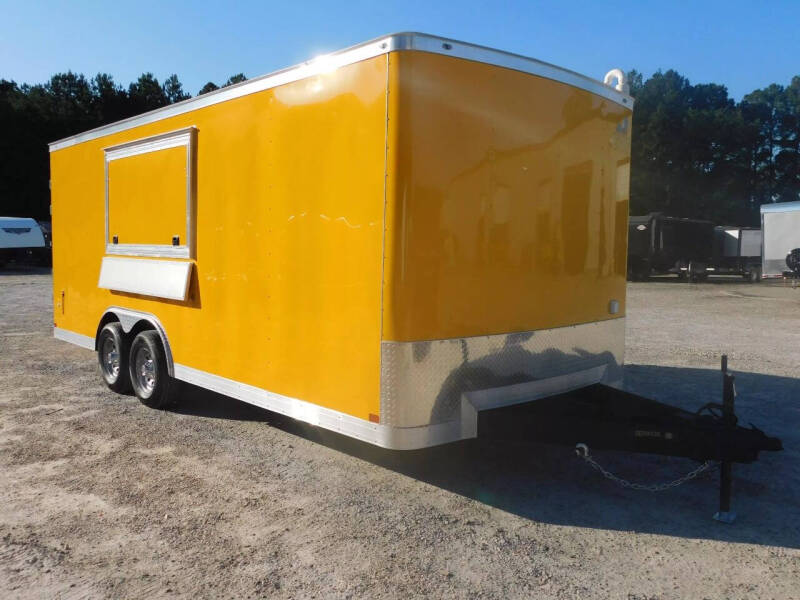 2026 Covered Wagon Trailers 8.5X20 with Hood Loaded