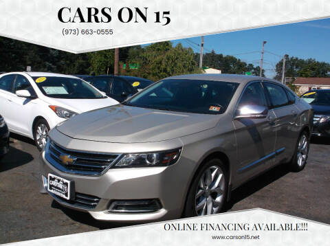 2015 Chevrolet Impala for sale at Cars On 15 in Lake Hopatcong NJ
