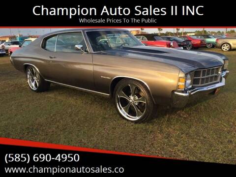 1971 Chevrolet Chevelle for sale at Champion Auto Sales II INC in Rochester NY