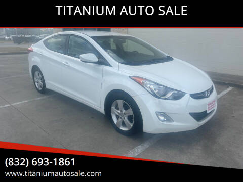 2012 Hyundai Elantra for sale at TITANIUM AUTO SALE in Houston TX
