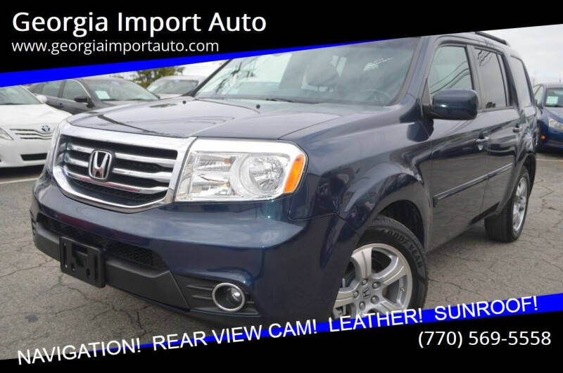 2012 Honda Pilot for sale at Georgia Import Auto in Alpharetta GA