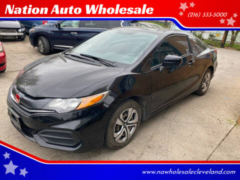 2015 Honda Civic for sale at Nation Auto Wholesale in Cleveland OH