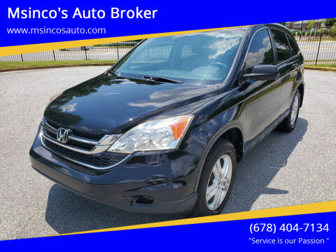 2010 Honda CR-V for sale at Msinco's Auto Broker in Snellville GA