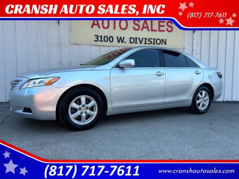 2008 Toyota Camry for sale at CRANSH AUTO SALES, INC in Arlington TX