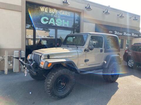 2004 Jeep Wrangler for sale at Wilson-Maturo Motors in New Haven CT