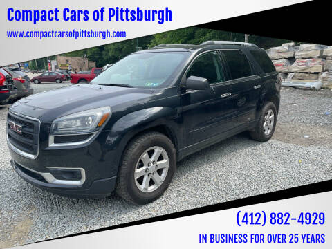 2014 GMC Acadia for sale at Compact Cars of Pittsburgh in Pittsburgh PA