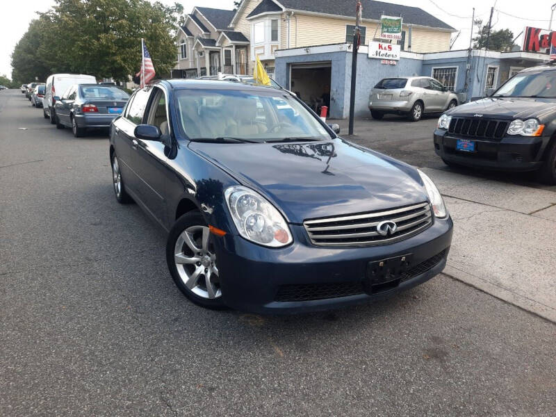2006 Infiniti G35 for sale at K and S motors corp in Linden NJ