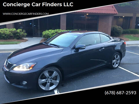 2011 Lexus IS 250C for sale at Concierge Car Finders LLC in Peachtree Corners GA