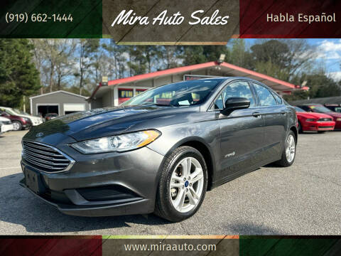 2018 Ford Fusion Hybrid for sale at Mira Auto Sales in Raleigh NC