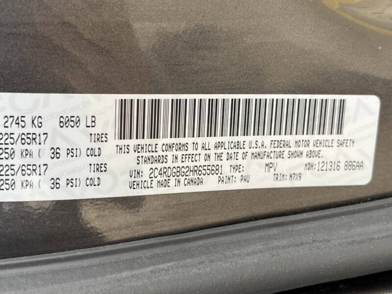 2017 Dodge Grand Caravan SE