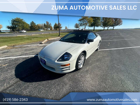 2001 Mitsubishi Eclipse Spyder for sale at Zuma Automotive Sales LLC in Celina OH